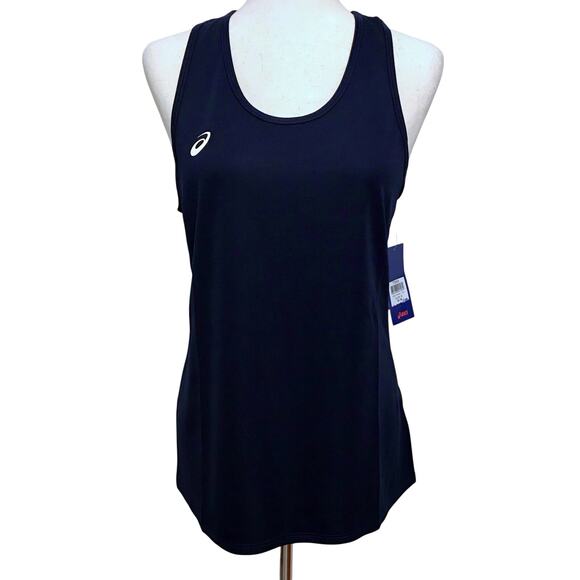 ASICS NWT Navy Rival II Singlet Tank Top Women M - Picture 1 of 9